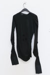Marc Le Bihan patchwork T-shirt shirt 2898 cotton France MLB-2898-HEI black